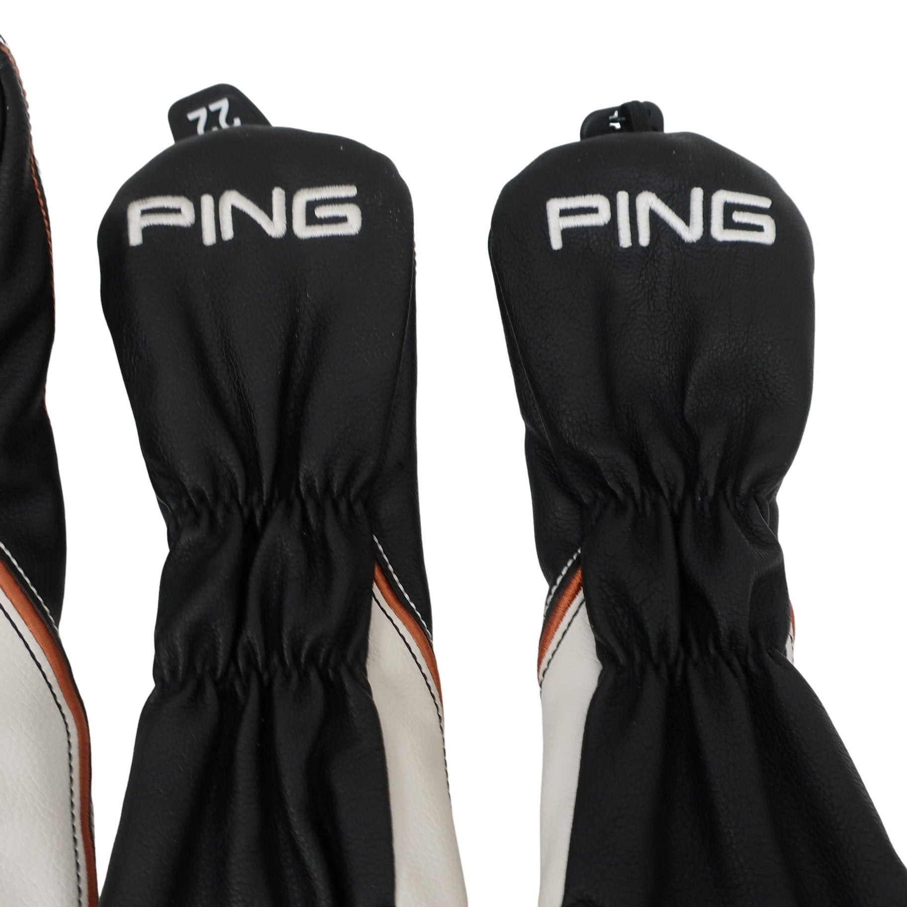 PING1 ヘッドカバー4点セット 黒白 1W FW UT×2 G400 B