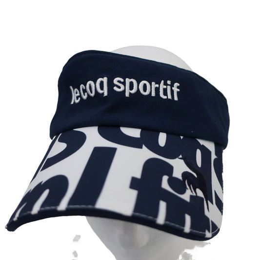 le coq sportif(ルコックスポルティフ) サンバイザー ネイビー白 レディース フリーサイズ A