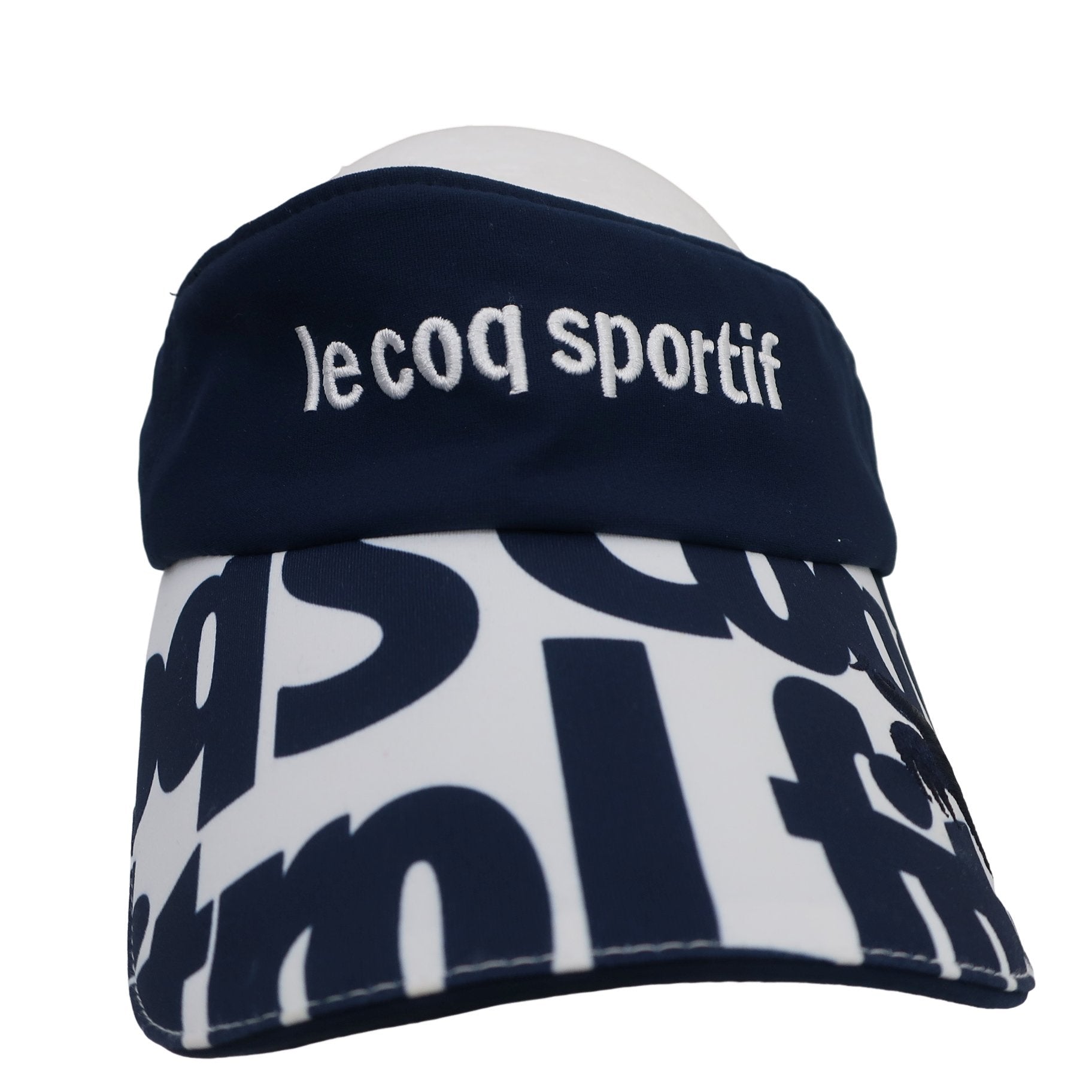 le coq sportif(ルコックスポルティフ) サンバイザー ネイビー白 レディース フリーサイズ A