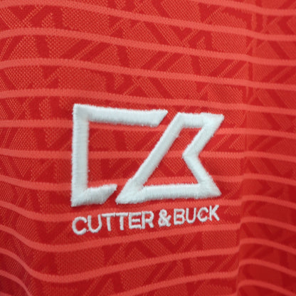 CUTTER&BUCK(カッター＆バック) ポロシャツ 赤ボーダー メンズ 3L N