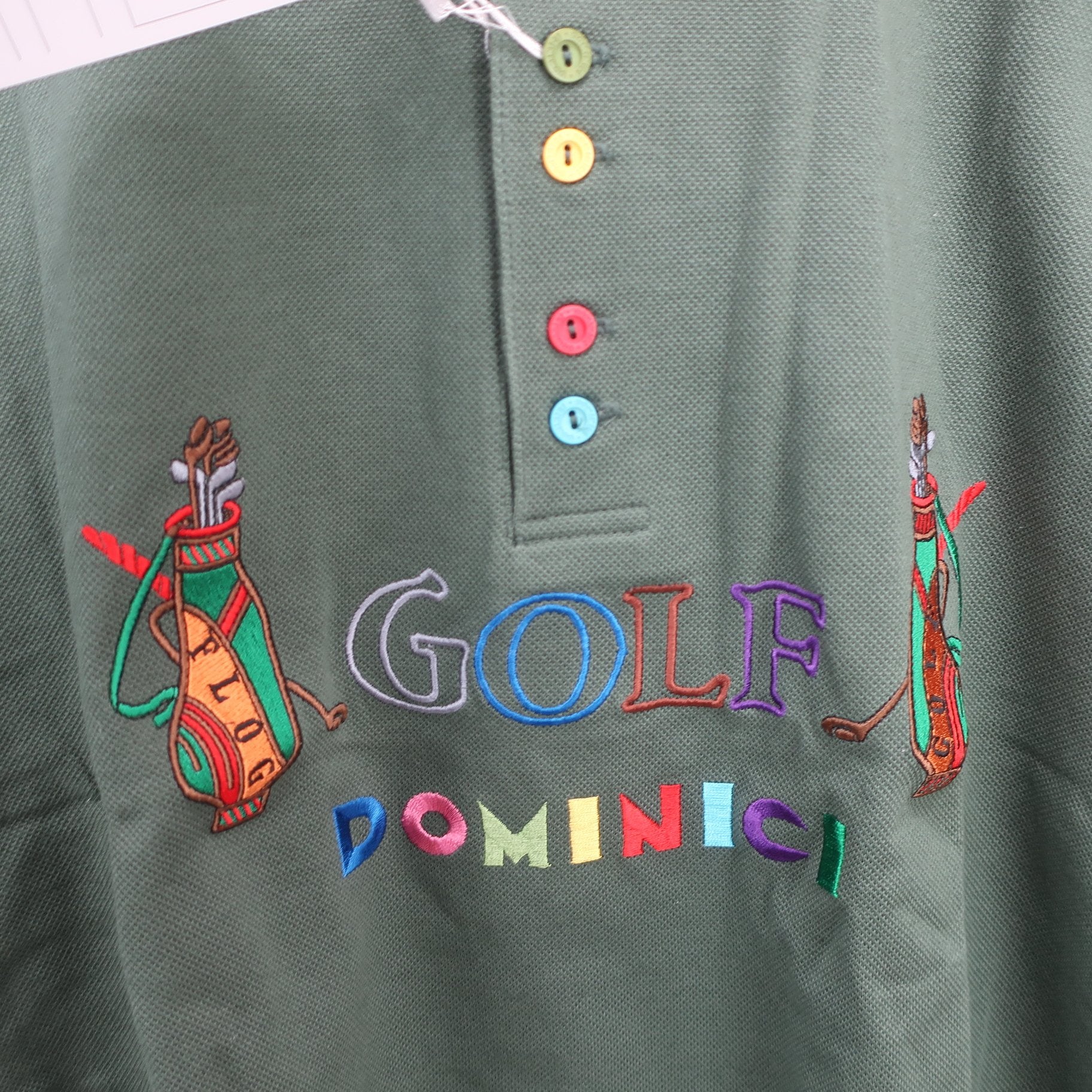 DOMINICI ポロシャツ 緑 メンズ 52 N